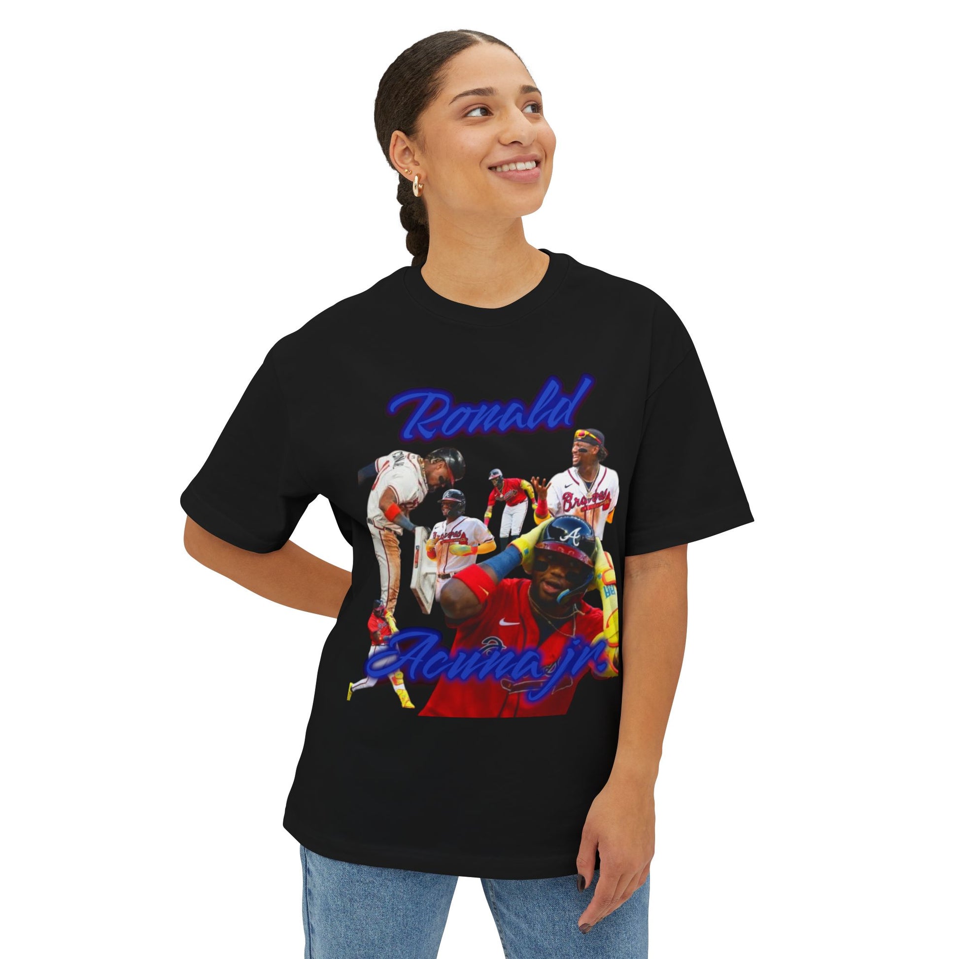Ronald Acuna jr. Unisex Oversized Graphic Boxy Tee