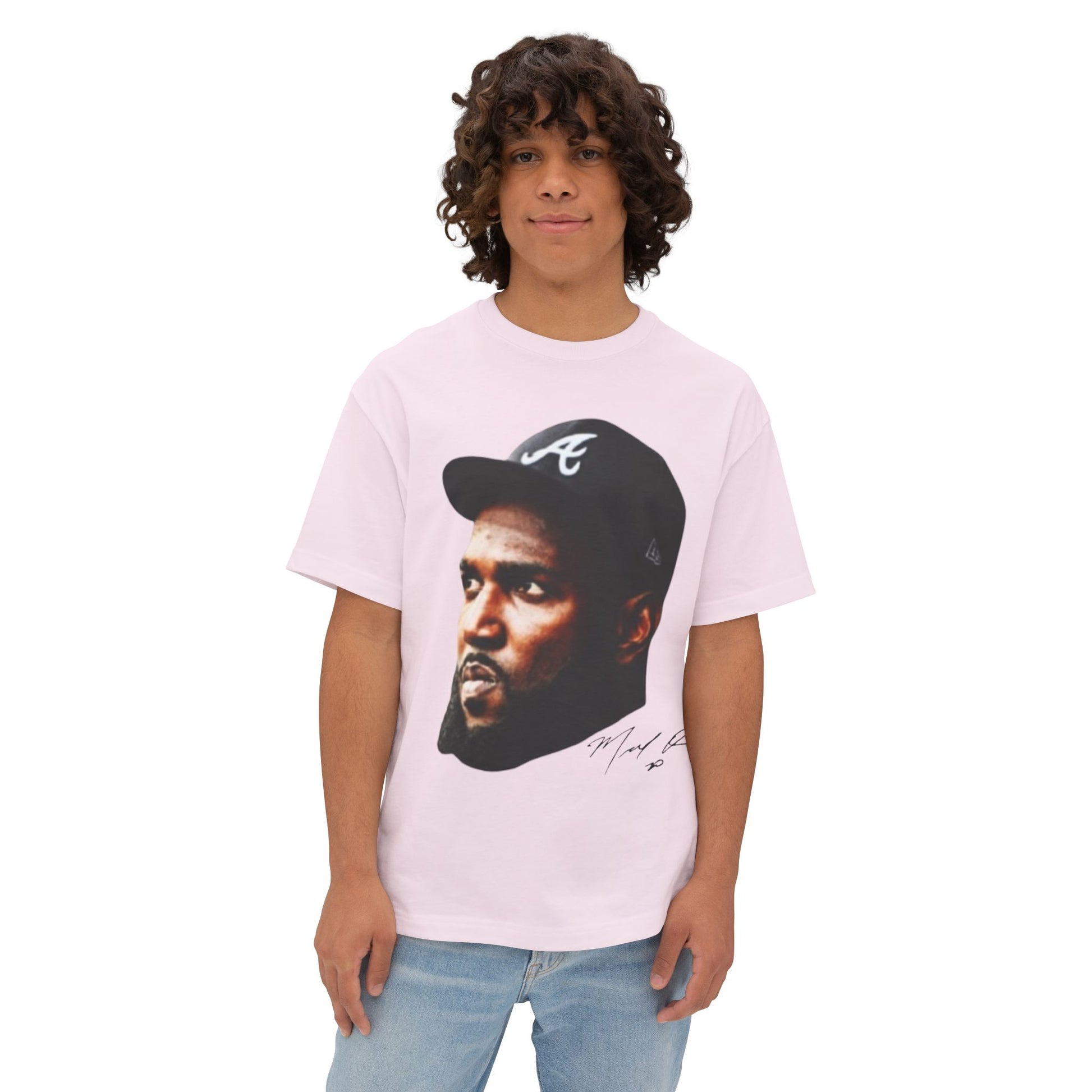 Marcell Ozuna Unisex Oversized Graphic Headshot Boxy T-Shirt