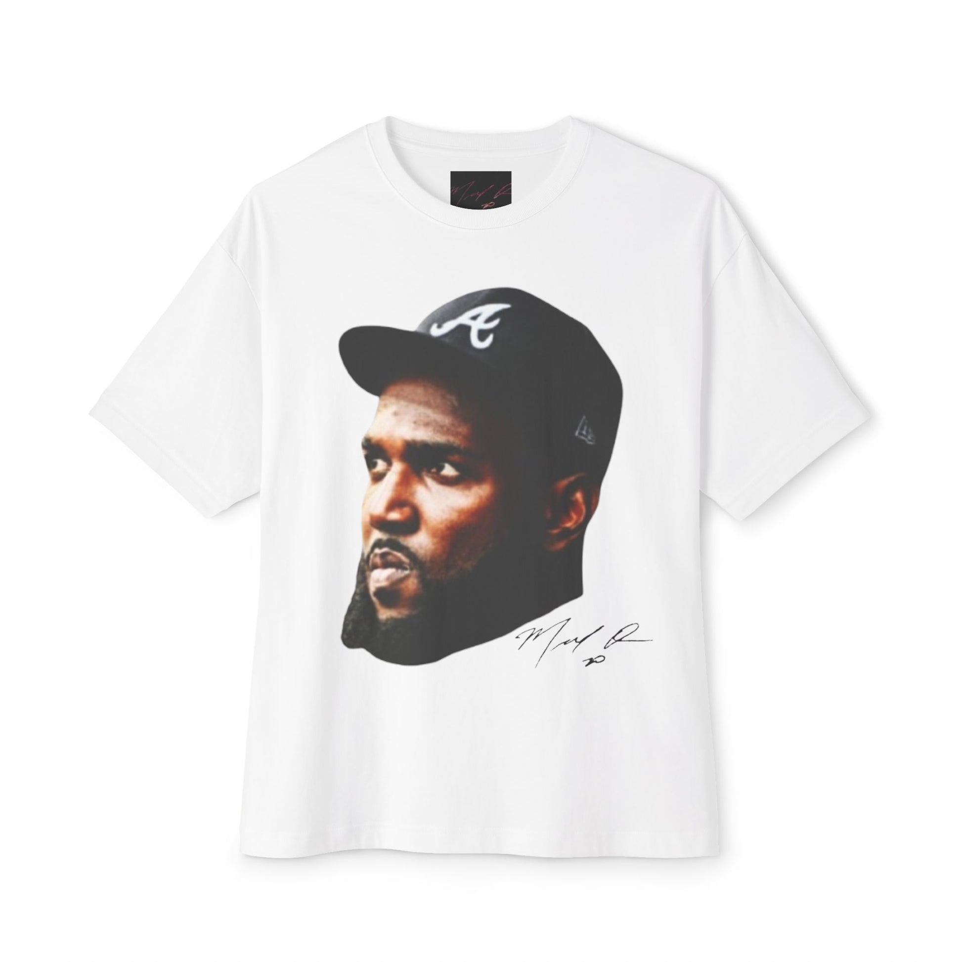 Marcell Ozuna Unisex Oversized Graphic Headshot Boxy T-Shirt