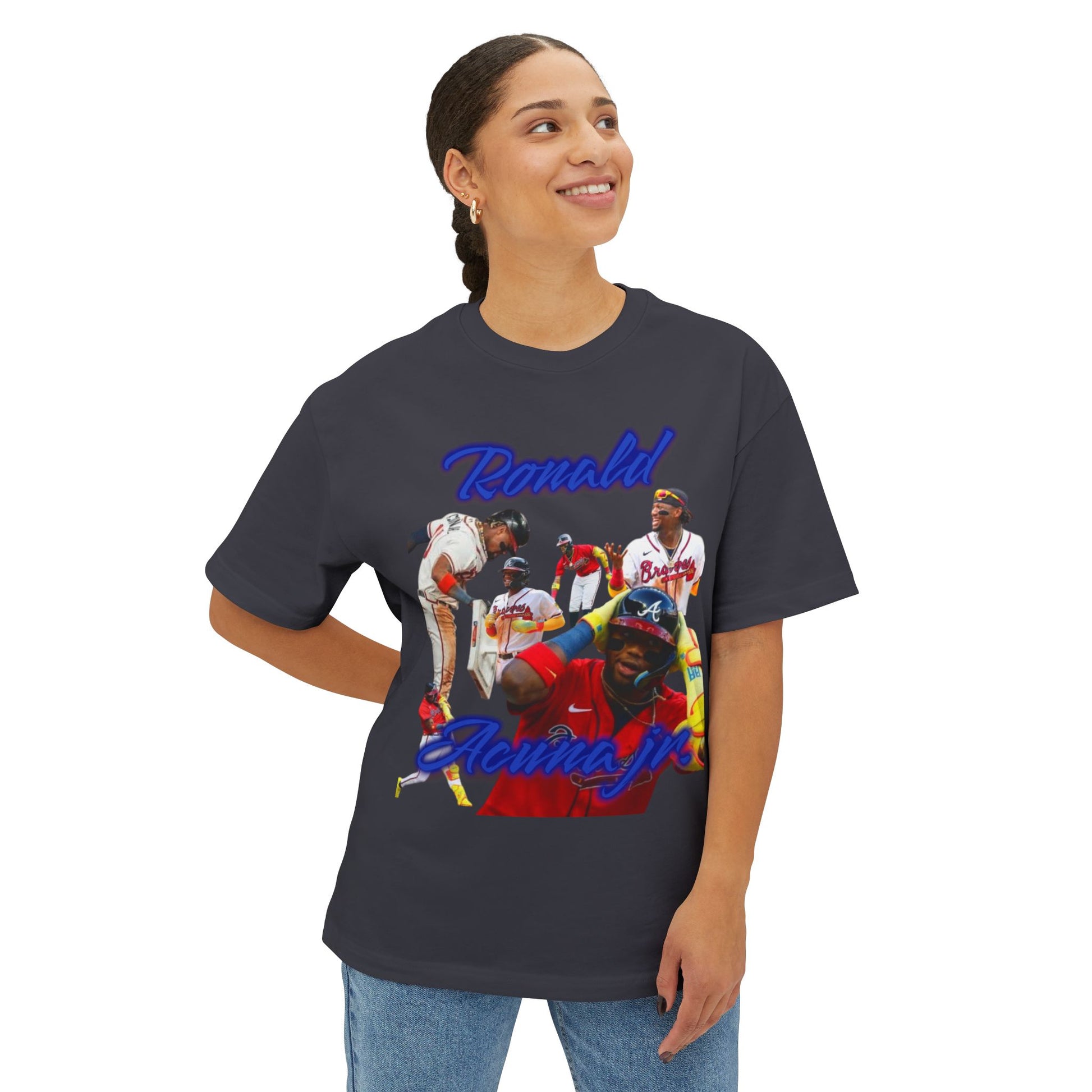 Ronald Acuna jr. Unisex Oversized Graphic Boxy Tee