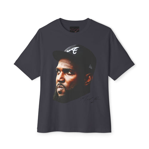 Marcell Ozuna Unisex Oversized Graphic Headshot Boxy T-Shirt