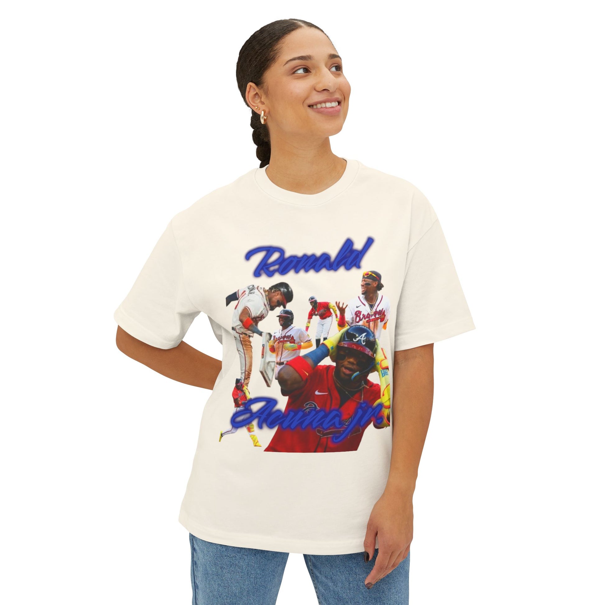 Ronald Acuna jr. Unisex Oversized Graphic Boxy Tee