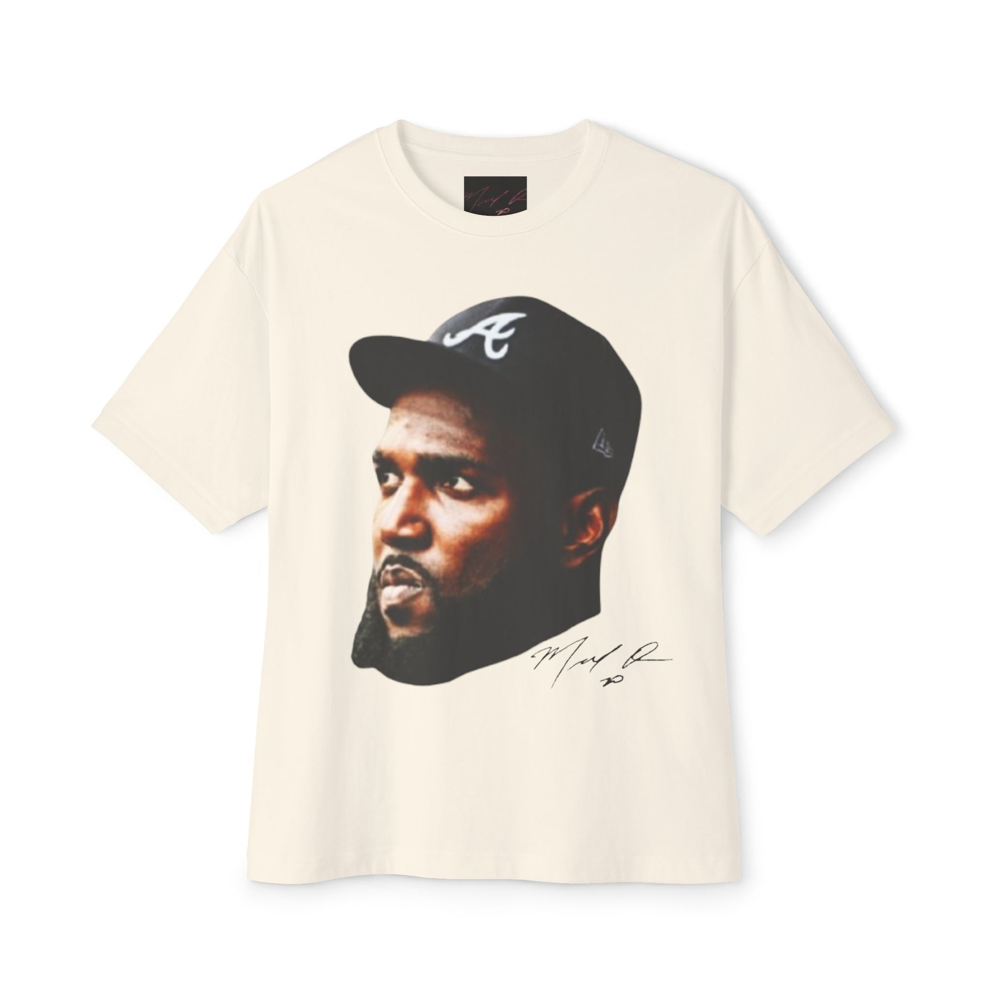Marcell Ozuna Unisex Oversized Graphic Headshot Boxy T-Shirt